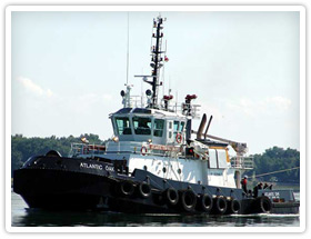 Atlantic Tug Boat on route to assist another ship